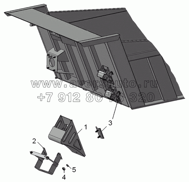 65115-3927002  Установка противооткатных упоров